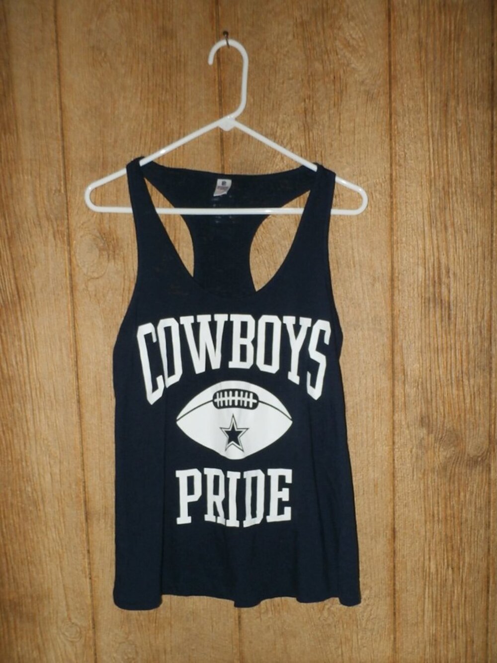 NEW Victoria's Secret Pink NFL Dallas Cowboys Pride Racerback Tank Size Lg